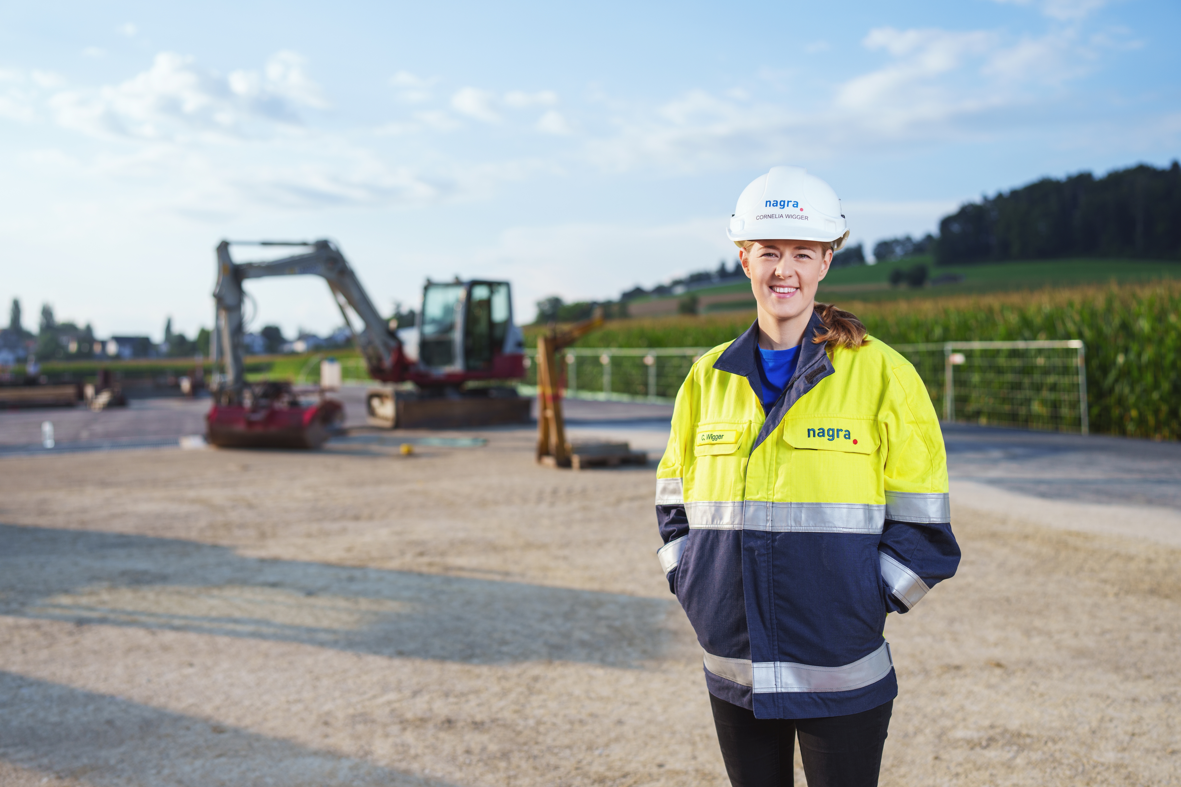 Cornelia Wigger, Leiterin Bau beim Bohrplatz Bachs (ZH). Foto: Boris Baldinger