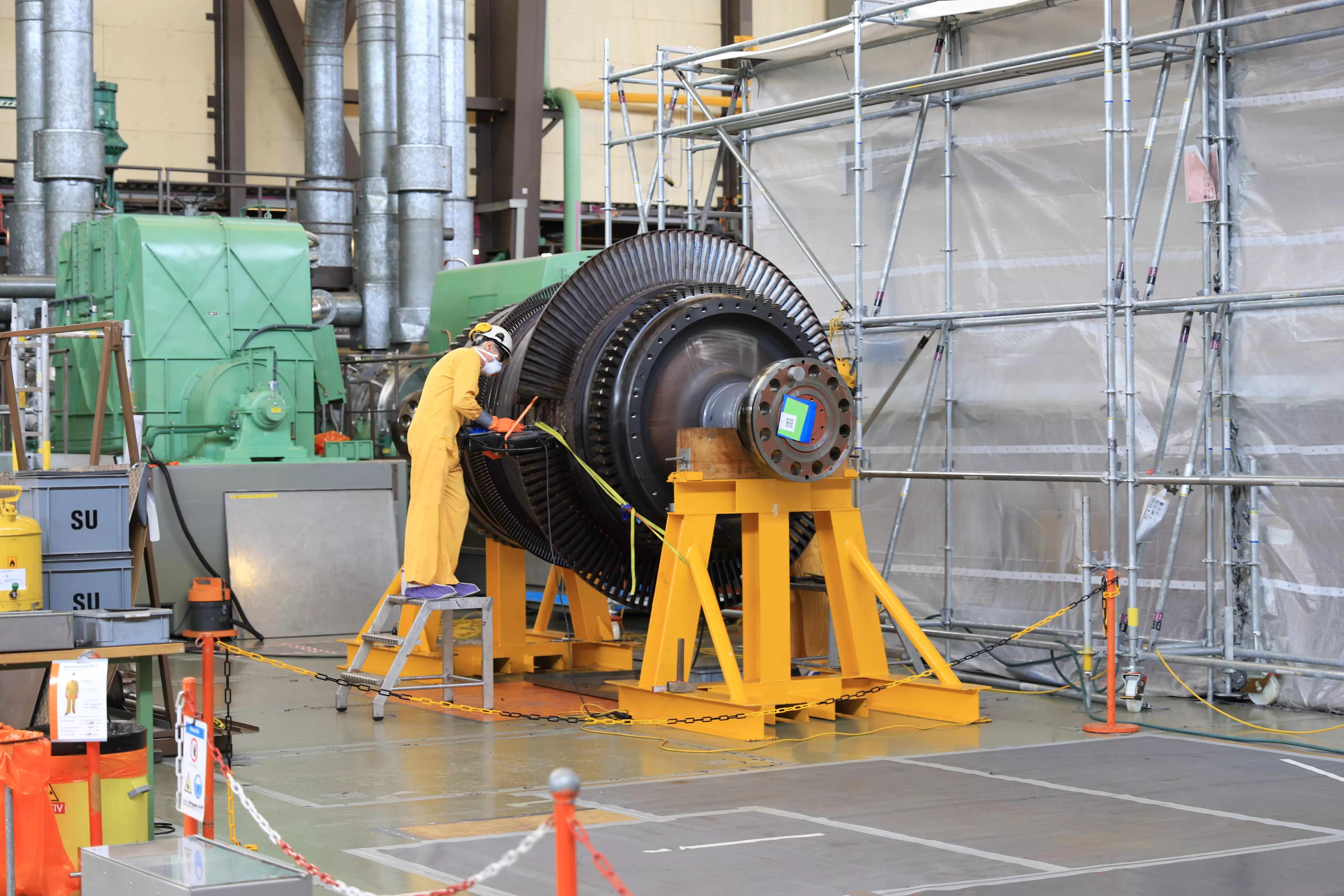 Le démantèlement de la centrale nucléaire de Mühleberg est en cours. Photo : BKW