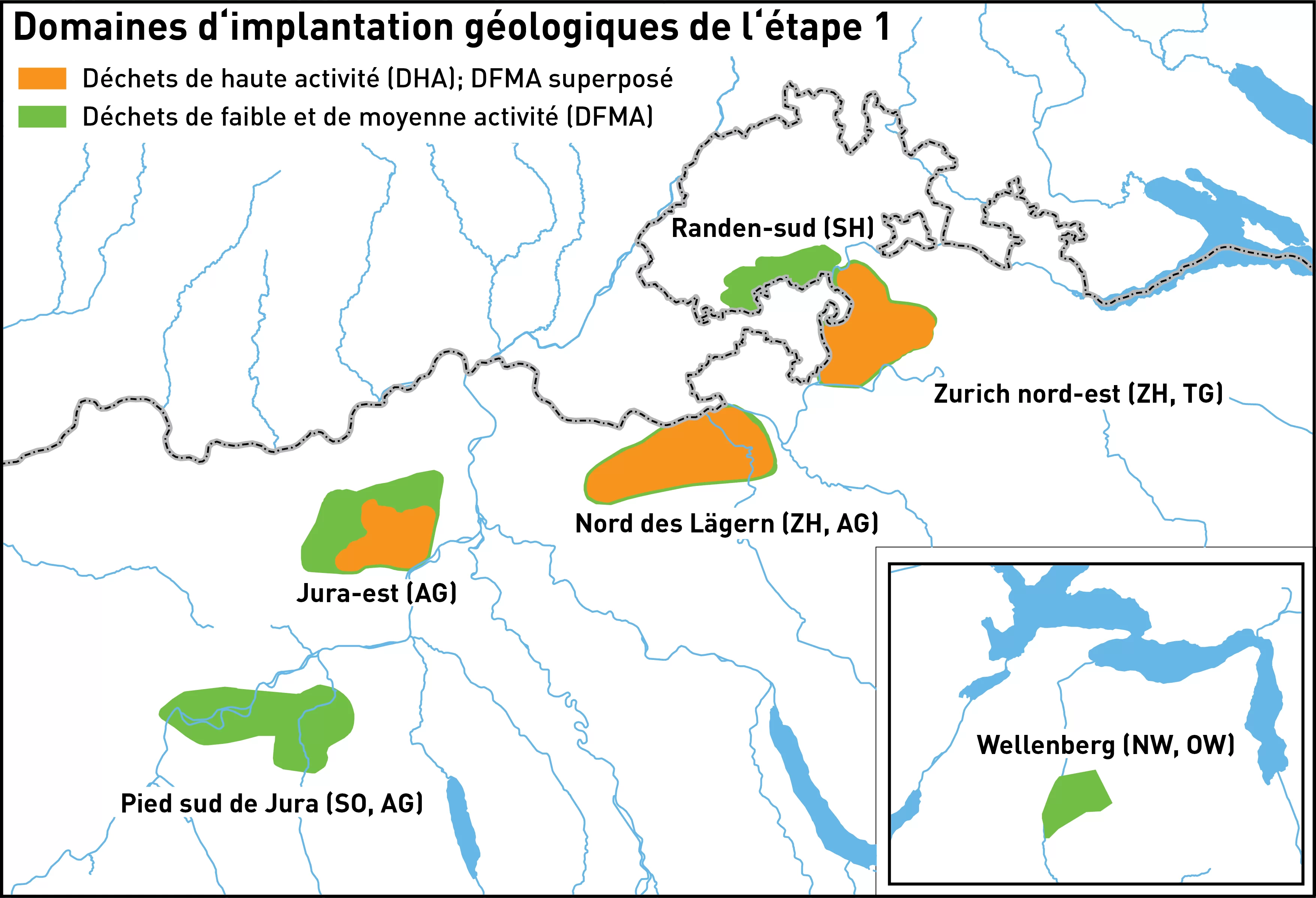domaines d implantation geologiques de l etape 1