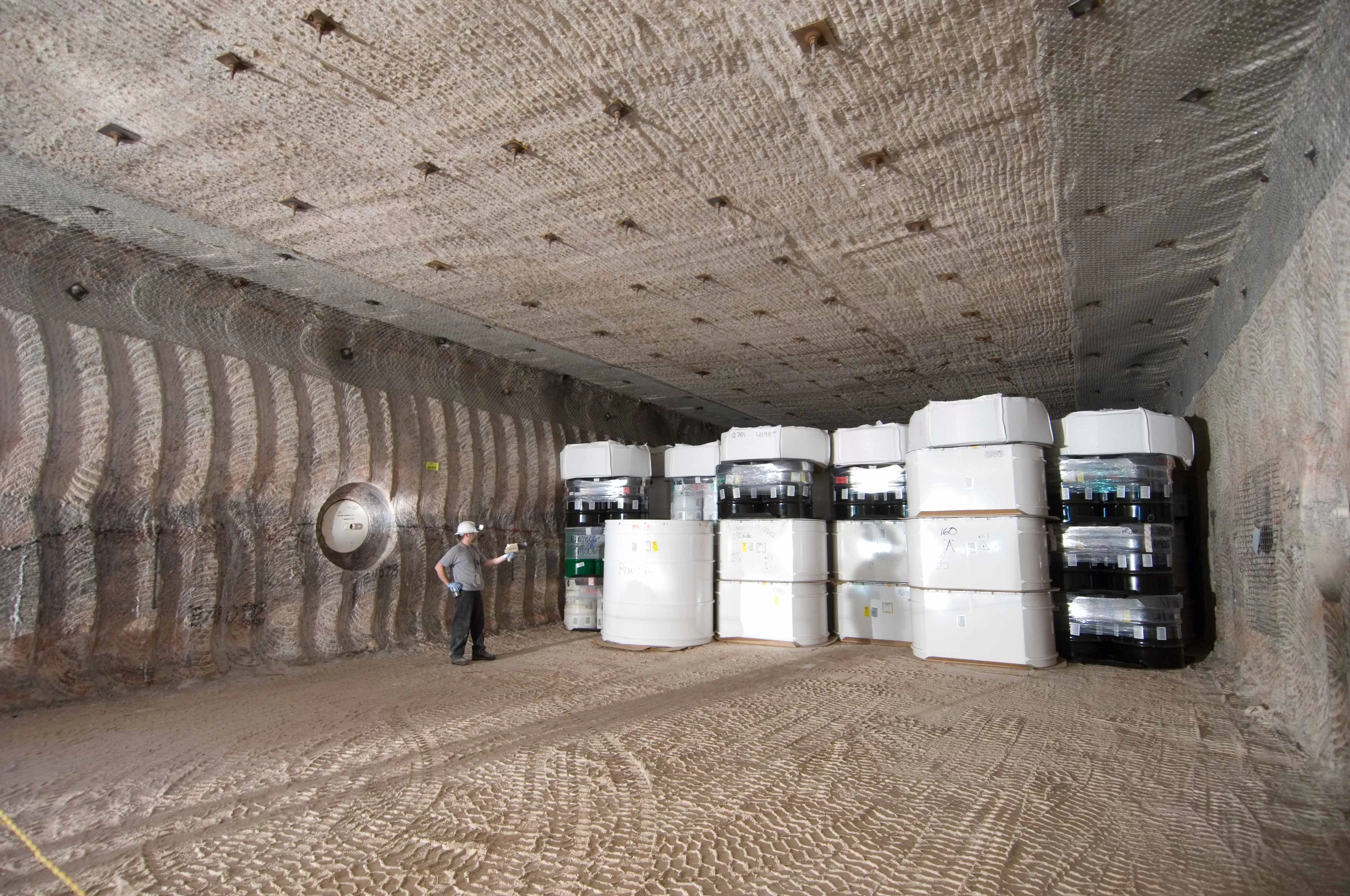 View of one of the WIPP underground storage halls. Photo: WIPP